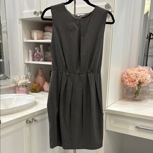 Alice + Olivia Gray Pleated Sheath Mini Dress